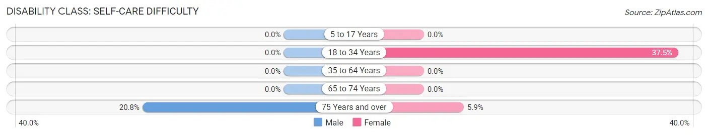 Disability in Zip Code 19931: <span>Self-Care Difficulty</span>