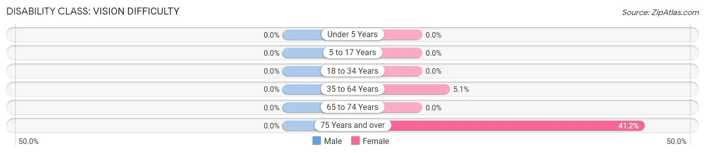 Disability in Zip Code 19931: <span>Vision Difficulty</span>