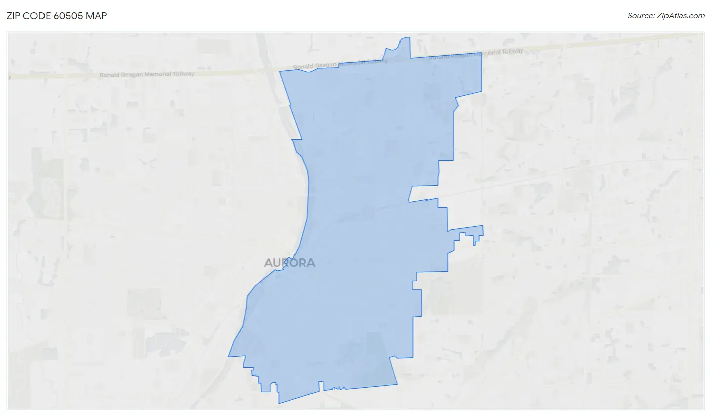 Zip Code 60505 Map