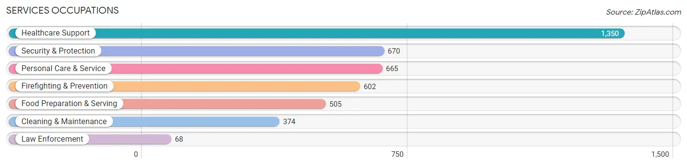 Services Occupations in Zip Code 60624