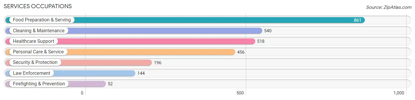 Services Occupations in Zip Code 69101