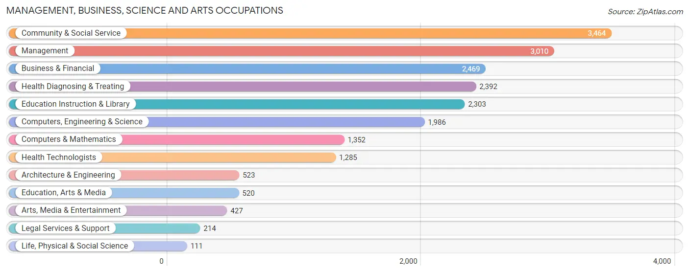 Management, Business, Science and Arts Occupations in Zip Code 78251