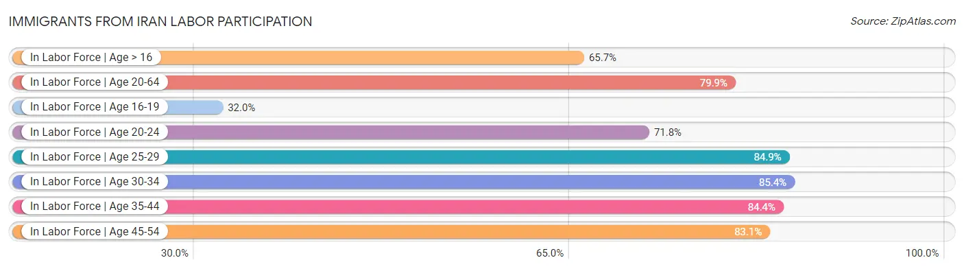 Immigrants from Iran Labor Participation